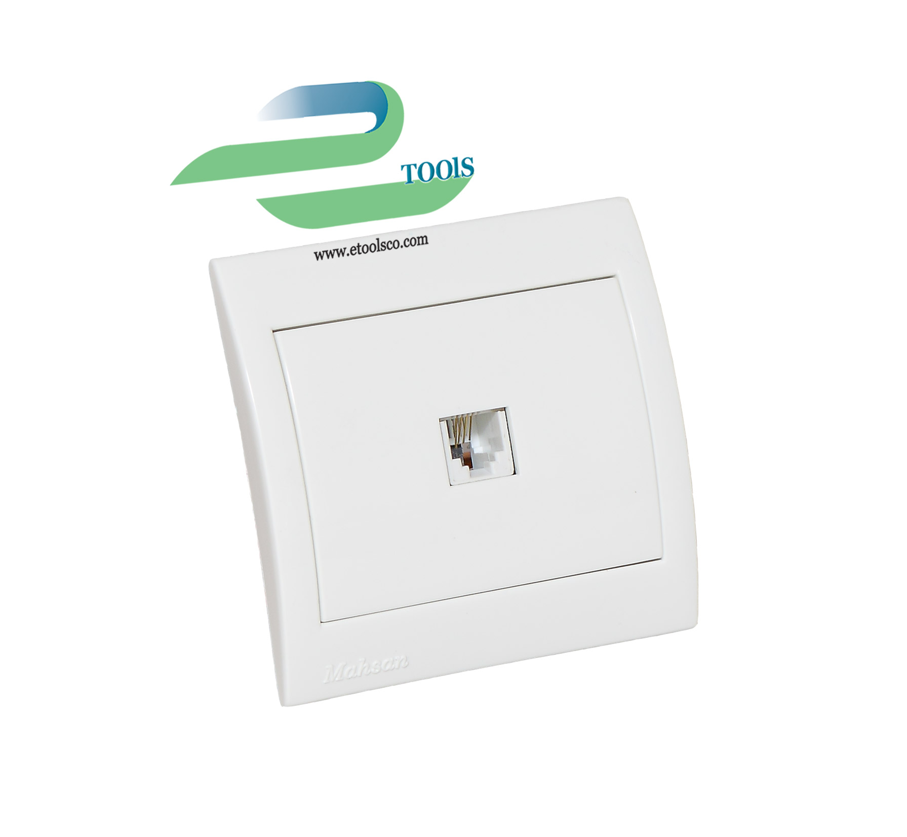 پریز تلفن توکار مهسان الکتریک مدل آرین